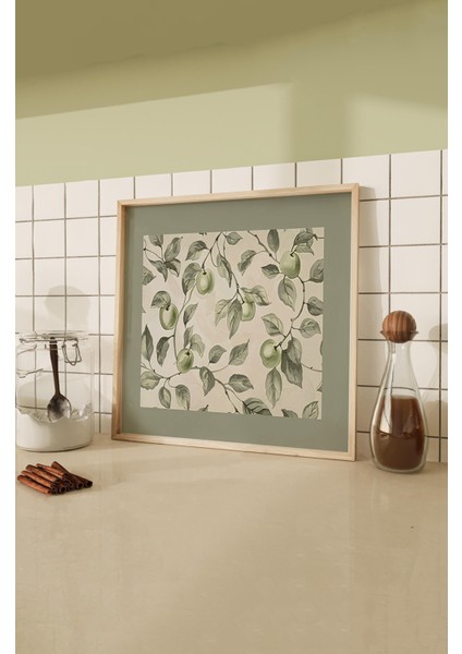 Ahşap Çerçeveli Mdf Kare Tek Tablo (Kendi Tablo Setinizi Oluşturacağınız Liste) MUTFAK02 23 x 23 Çerçeveli TX1174 fiyatları