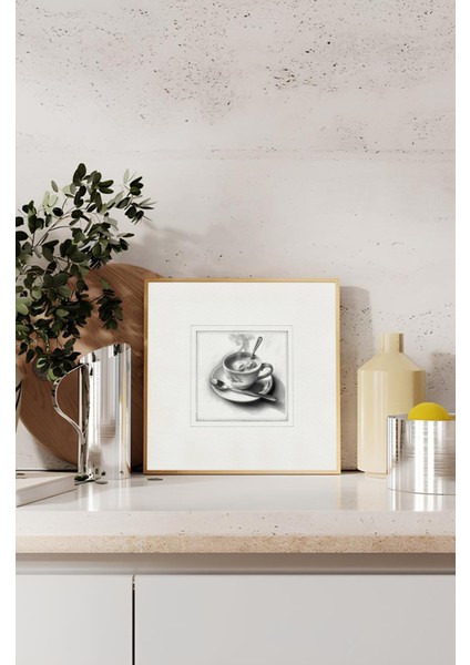 Ahşap Çerçeveli Mdf Kare Tek Tablo (Kendi Tablo Setinizi Oluşturacağınız Liste) MUTFAK03 23 x 23 Çerçeveli TX1099 indirimleri