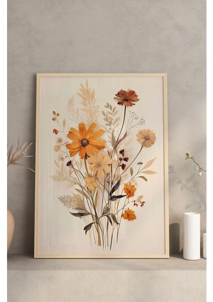 Ahşap Çerçeveli Mdf Tablo Seti Salon ve Oturma Odası Için ÇT3087 23 x 32