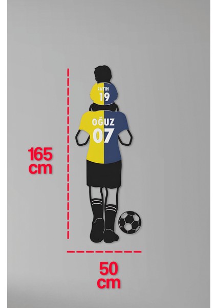 Baba Evlat Aynı Renkler 'gönül Verilen Renkler' Mdf Forma Tablo Sarı Lacivert 165 x 50 modelleri