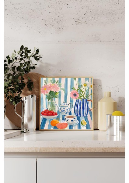 Ahşap Çerçeveli Mdf Kare Tek Tablo (Kendi Tablo Setinizi Oluşturacağınız Liste) MUTFAK03 23 x 23 Çerçeveli TX1189 indirimleri