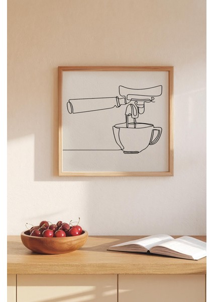 Ahşap Çerçeveli Mdf Kare Tek Tablo (Kendi Tablo Setinizi Oluşturacağınız Liste) MUTFAK03 23 x 23 Çerçeveli TX1187 modelleri