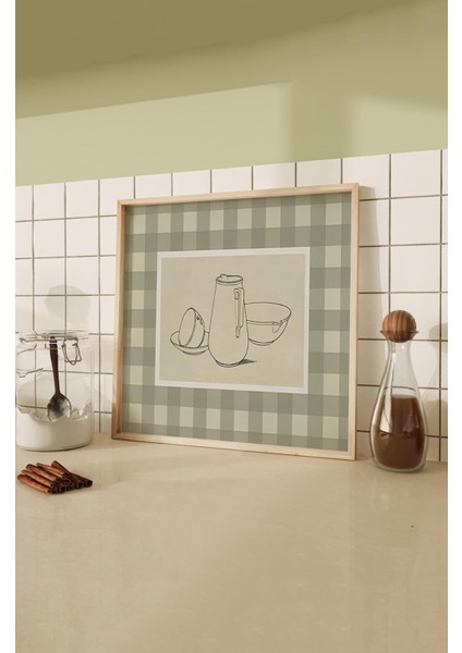 Ahşap Çerçeveli Mdf Kare Tek Tablo (Kendi Tablo Setinizi Oluşturacağınız Liste) MUTFAK02 23 x 23 Çerçeveli TX1175 fiyatları