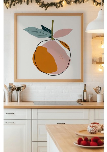 Ahşap Çerçeveli Mdf Kare Tek Tablo (Kendi Tablo Setinizi Oluşturacağınız Liste) MUTFAK02 23 x 23 Çerçeveli TX1179 fırsatları