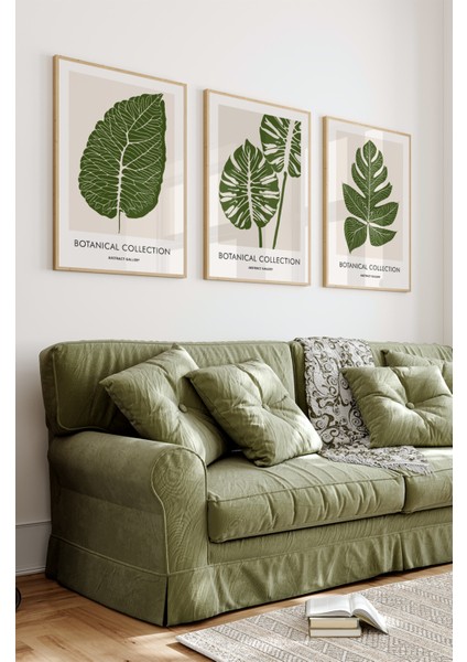 Ahşap Çerçeveli Mdf Tablo Seti Matisse, Bohem, Kusama Salon ve Oturma Odası Için ÇT3075 23 x 32