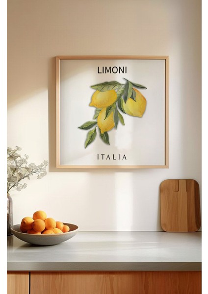 Italyan Meyve Temalı 3’lü Tablo Seti | Limetta – Arancia – Limoni | Uv Baskı Ahşap Çerçeve KR4044 23 x 23 indirimleri