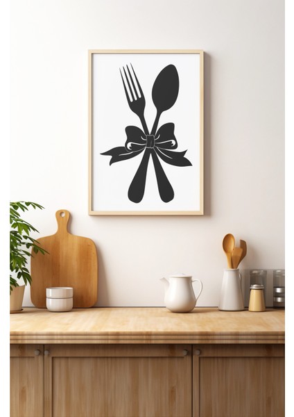 Ahşap Çerçeveli Mdf Tek Tablo Mutfak Dekoru Tablo (Kendi Tablo Setinizi Oluşturacağınız Liste) 23 x 32 Çerçeveli 1056