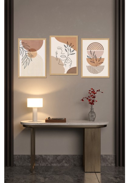 Dekorize Mdf 3 Parça 3 mm Çerçeve Görünümlü Bohem Tablo 21X30 3020 modelleri