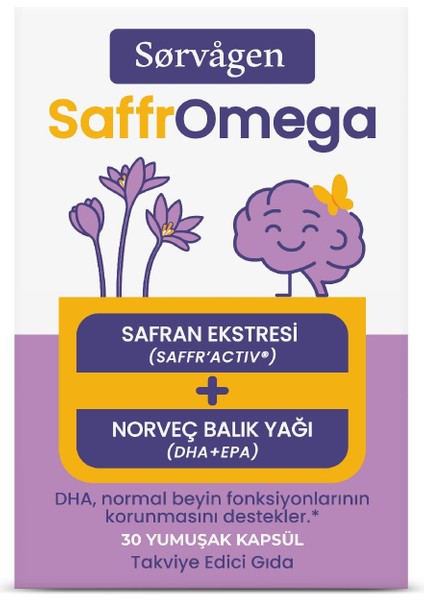Saffromega ( Safran ve Omega3) -30 Yumuşak Kapsül fiyatları