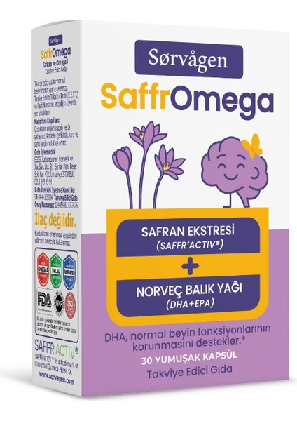 Saffromega ( Safran ve Omega3) -30 Yumuşak Kapsül modelleri