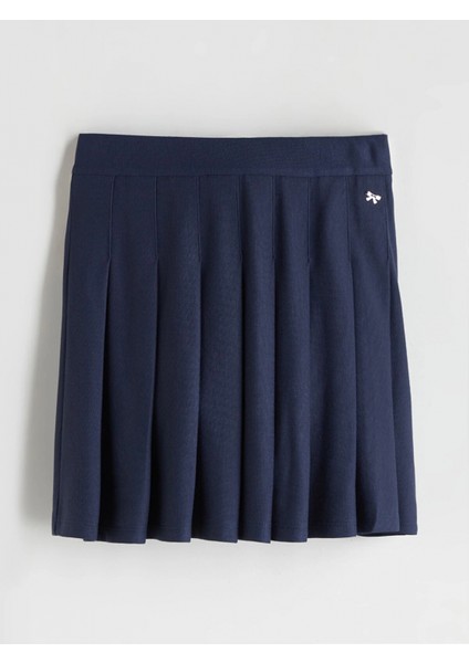 Lcw Kids Lacivert Pileli Kız Çocuk Etek