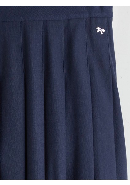 Lcw Kids Lacivert Pileli Kız Çocuk Etek modelleri