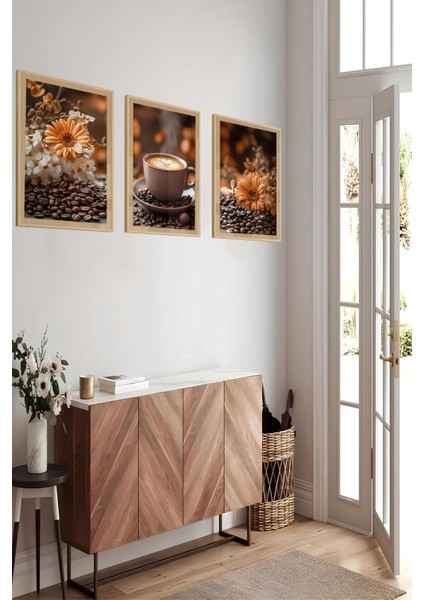 ☕ Kahve Çiçekleri – 3’lü Mdf Uv Baskılı Tablo Seti (3 Ebat Seçeneği) CRVS1017 13 x 17 fiyatları