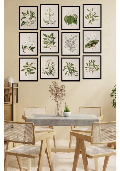 Dekorize Mdf Tablo Seti 12 Parça - Salon Oturma Odası Için Duvar Dekoru Çerçeve Görünümlü Onk Seri 1028 13 x 17 fiyatları