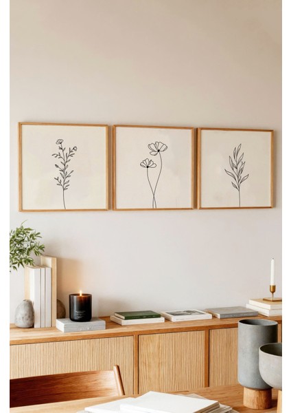 9AHŞAP Çerçeveli Mdf Kare Tablo Seti Salon ve Oturma Odası Için KR4029 23 x 23 modelleri