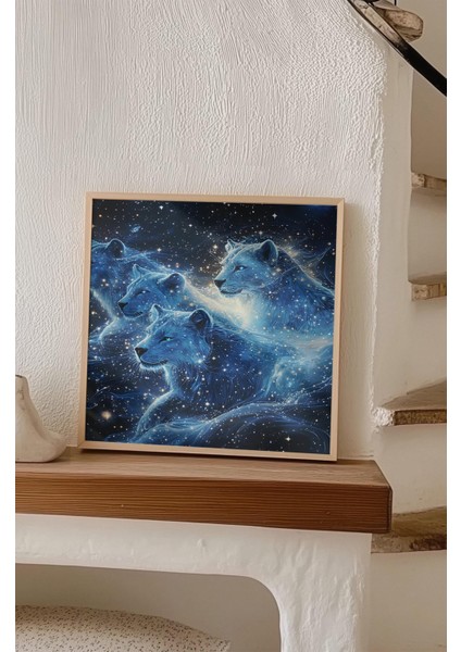 Ahşap Çerçeveli Mdf Kare Tek Tablo (Kendi Tablo Setinizi Oluşturacağınız Liste) Doğa 23 x 23 Çerçeveli TX1118 indirimleri