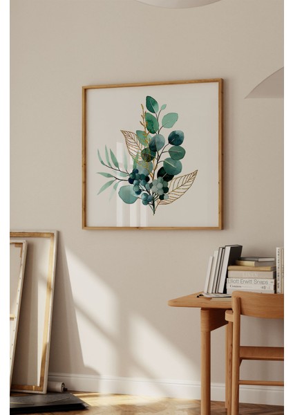 Ahşap Çerçeveli Mdf Kare Tek Tablo (Kendi Tablo Setinizi Oluşturacağınız Liste) 23 x 23 Çerçeveli TX1205