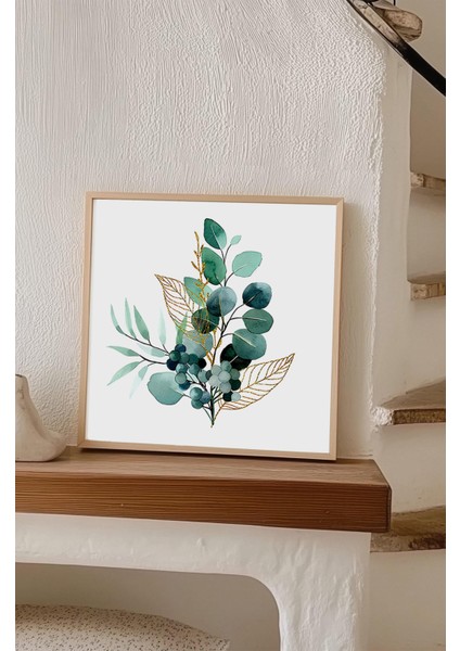 Ahşap Çerçeveli Mdf Kare Tek Tablo (Kendi Tablo Setinizi Oluşturacağınız Liste) 23 x 23 Çerçeveli TX1205 fırsatları