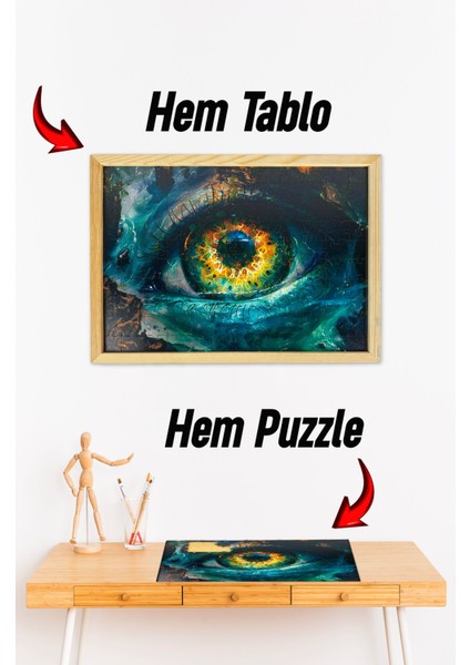 Ahşap Çerçeveli Puzzle - Tablo Hthp - 002 23 x 32 fırsatları