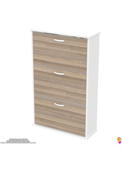 Uygar Cordoba Renk Asma Ayakkabılık Kapı Önü 3 Düşer Kapak 6 Bölmeli Ayakkabılık 72X115X25,5 cm indirimleri