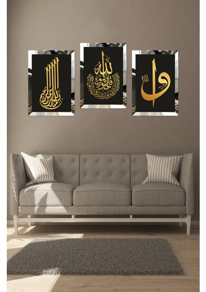 Notpa Islami 3'lü Tablo Pileksi Kenar 21X30 30 cm fırsatları