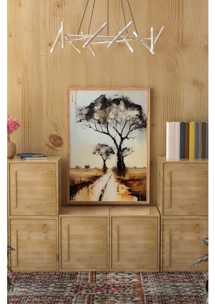 Ahşap Çerçeveli Mdf Tek Tablo Afrika Dekoru Tablo (Kendi Tablo Setinizi Oluşturacağınız Liste) 23 x 32 Çerçeveli 1003
