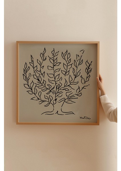 Ahşap Çerçeveli Mdf Kare Tek Tablo Matisse Serisi (Kendi Tablo Setinizi Oluşturacağınız Liste) 23 x 23 TX1000 fiyatları