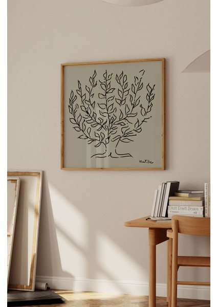 Ahşap Çerçeveli Mdf Kare Tek Tablo Matisse Serisi (Kendi Tablo Setinizi Oluşturacağınız Liste) 23 x 23 TX1000 fırsatları
