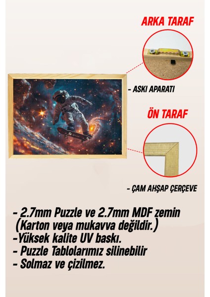 Ahşap Çerçeveli Puzzle - Tablo Hthp - 005 23 x 32 120 Parça indirimleri
