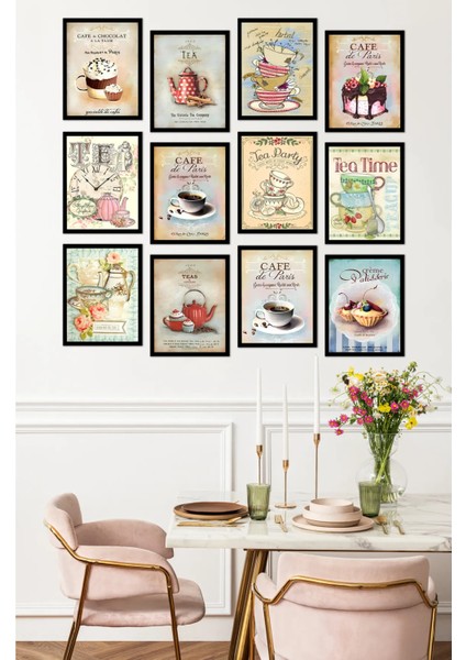 Dekorize Mdf Tablo Seti 12 Parça 3 mm - Mutfak Duvar Dekoru Mfset4 13 x 17