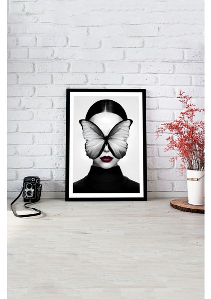 Notpa Tek Tablo Çerçeve Görünümlü Ahşap Duvar Tablosu A4 21 x 29.7 A4-26 fiyatları