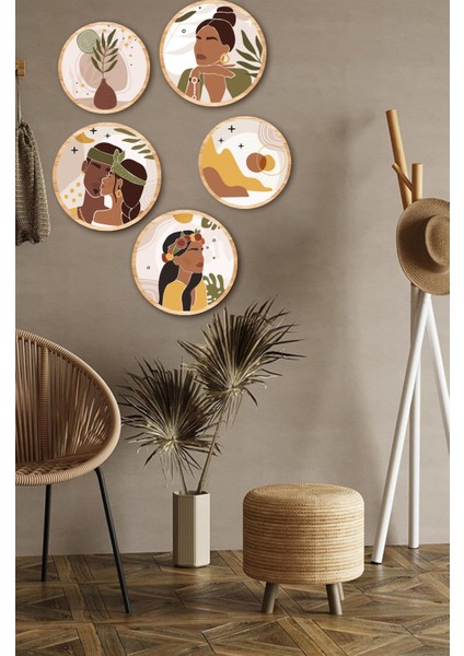 Notpa Dekorize Mdf 5 Parça Çerçeve Görünümlü Tablo Set 5006 50 x 70 fiyatları