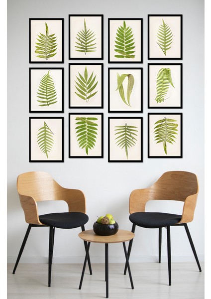 Dekorize Mdf Tablo Seti 12 Parça - Salon Oturma Odası Için Duvar Dekoru Çerçeve Görünümlü Onk Seri 13 x 17 Onk 1016