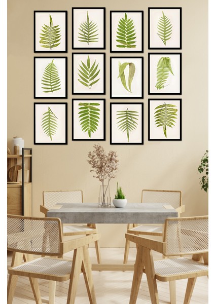 Dekorize Mdf Tablo Seti 12 Parça - Salon Oturma Odası Için Duvar Dekoru Çerçeve Görünümlü Onk Seri 13 x 17 Onk 1016 fiyatları