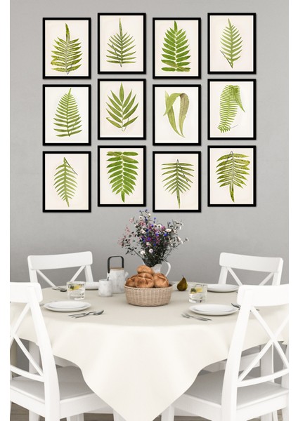 Dekorize Mdf Tablo Seti 12 Parça - Salon Oturma Odası Için Duvar Dekoru Çerçeve Görünümlü Onk Seri 13 x 17 Onk 1016 fırsatları