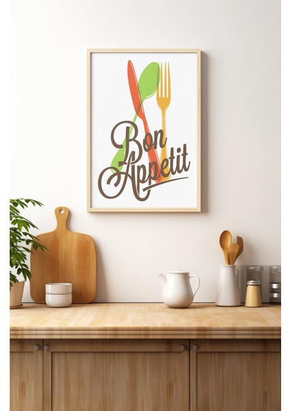 Ahşap Çerçeveli Mdf Tek Tablo Mutfak Dekoru Tablo (Kendi Tablo Setinizi Oluşturacağınız Liste) 23 x 32 Çerçeveli 1053