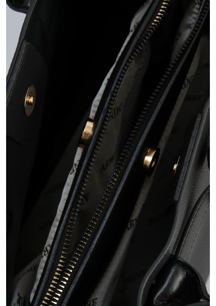 Pia Deri Çanta 25YD7395 Siyah fırsatları