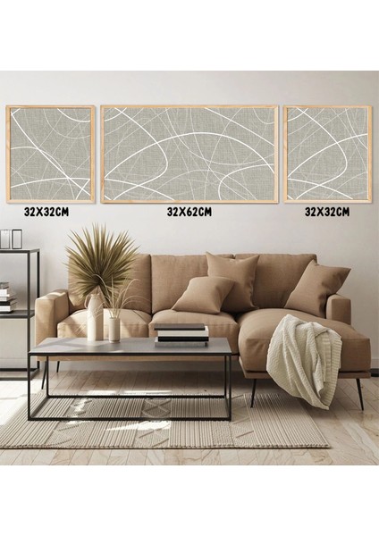Ahşap Çerçeveli Mdf Tablo Seti Matisse, Bohem, Kusama Salon ve Oturma Odası Için 326 Serisi 32 cm Varyantlı fırsatları