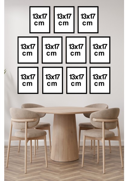 Dekorize Mdf Tablo Seti 10 Parça 3 mm - Çiçek Salon Oturma Yatak Odası Için Duvar Dekoru 13 x 17 modelleri