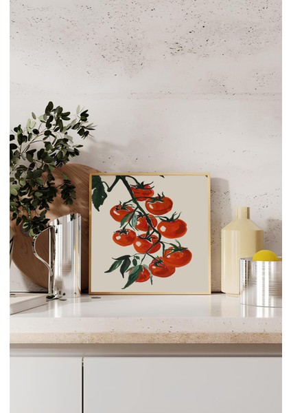 Ahşap Çerçeveli Mdf Kare Tek Tablo (Kendi Tablo Setinizi Oluşturacağınız Liste) MUTFAK03 23 x 23 Çerçeveli TX1184 indirimleri