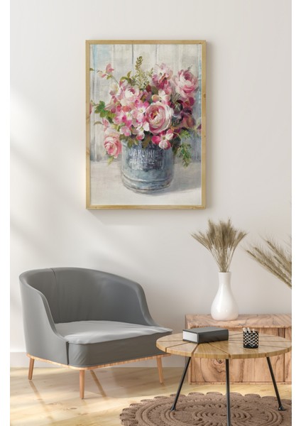 Ahşap Çerçeveli Mdf Tek Tablo Çiçek Dekoru Tablo (Kendi Tablo Setinizi Oluşturacağınız Liste) 23 x 32 Çerçeveli 1074 fiyatları
