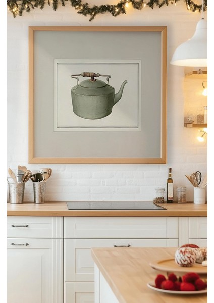 Ahşap Çerçeveli Mdf Kare Tek Tablo (Kendi Tablo Setinizi Oluşturacağınız Liste) MUTFAK02 23 x 23 Çerçeveli TX1173 fırsatları