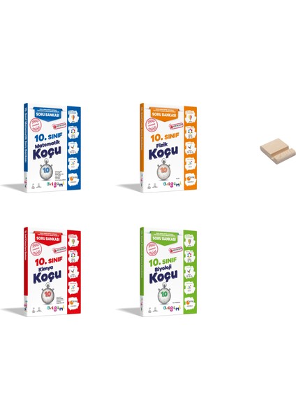 Origami 10. Sınıf Matematik Fizik Kimya ve Biyoloji Soru Bankası 4lü Set + Telefon Standı