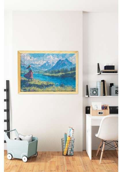 Ahşap Çerçeveli Puzzle - Tablo Hthp - 017 23 x 32 120 Parça indirimleri