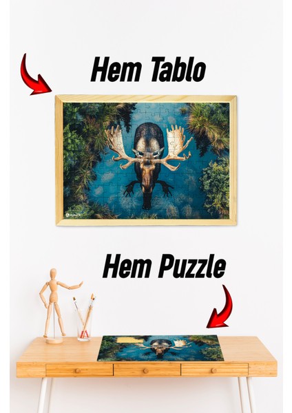 Ahşap Çerçeveli Puzzle - Tablo Hthp - 012 23 x 32 120 Parça