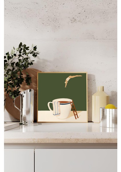 Ahşap Çerçeveli Mdf Kare Tek Tablo (Kendi Tablo Setinizi Oluşturacağınız Liste) MUTFAK02 23 x 23 Çerçeveli TX1183 indirimleri