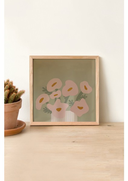 Ahşap Çerçeveli Mdf Kare Tek Tablo (Kendi Tablo Setinizi Oluşturacağınız Liste) TX1015 23 x 23