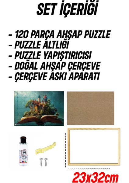 Ahşap Çerçeveli Puzzle - Tablo Hthp - 014 23 x 32 120 Parça modelleri