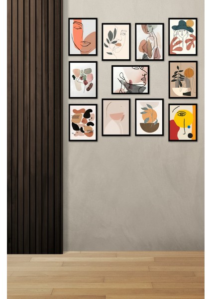 Modern Style Dekorize Mdf 11 Parça Çerçeve Görünümlü Tablo Set 1110 13 x 17 fiyatları