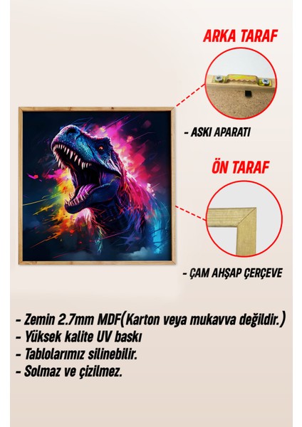 Ahşap Çerçeveli Mdf Kare Tek Tablo (Kendi Tablo Setinizi Oluşturacağınız Liste) Doğa 23 x 23 Çerçeveli TX1125